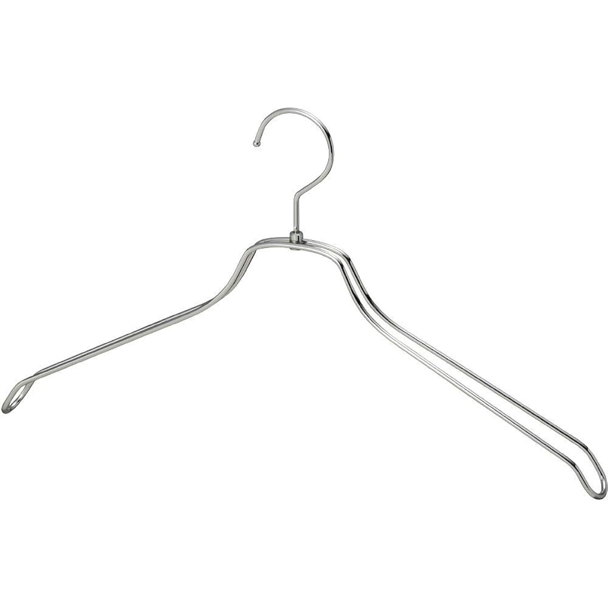 Taya Shirt Hanger for Men's Shirts/TSW-2468BR-BN W420mm No Recess Chrome/10 Pieces