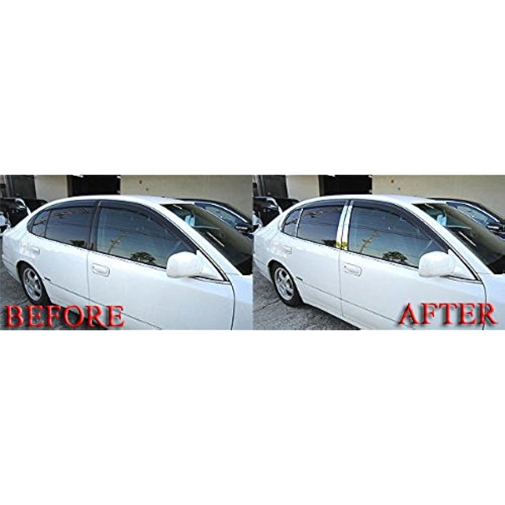 BRIGHTZ Aristo JZS160 JZS161 Super Mirror Stainless Plated Pillar Panel Visor Useful 8PC [PIL-SIL-089] 10697