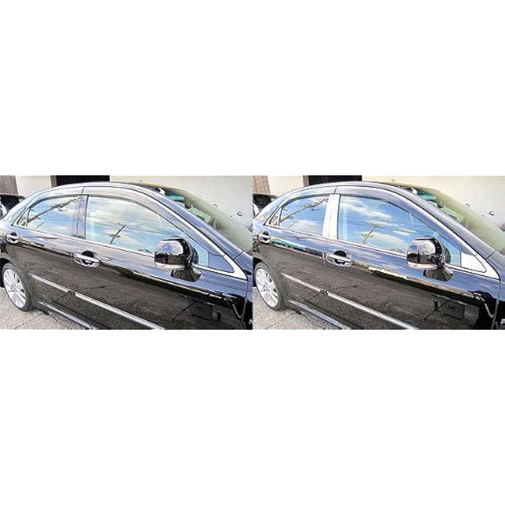 BRIGHTZ Crown 200 Super Mirror Stainless Plated Pillar Panel No Visor 8PC [PIL-SIL-179] GRS200 GRS201 GRS202 GRS203 GRS204 201 202 203 204 GRS Athlete Royal Saloon 6531