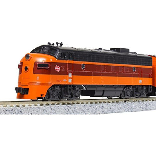 KATO N Gauge FP7A Milwaukee Road #95C 17711-3 Railway Model Diesel Locomotive