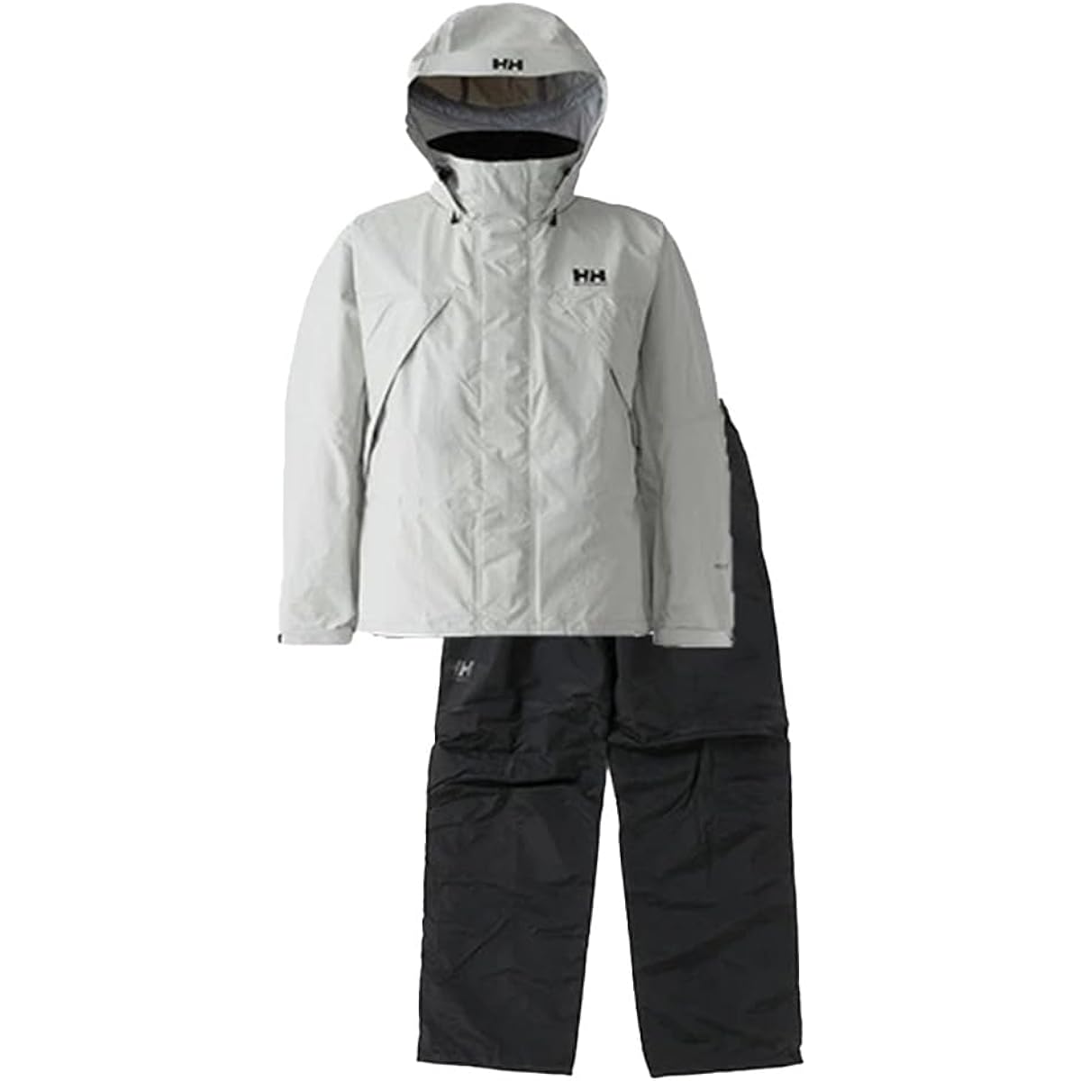 Helly Hansen Rain Suit, Water Repellent, Waterproof, Windproof, Cold Protection, Breathable, Helly Rain Suit, Men's, Antibacterial, Odor Resistant, Durable HOE12311 Pebble Gray L