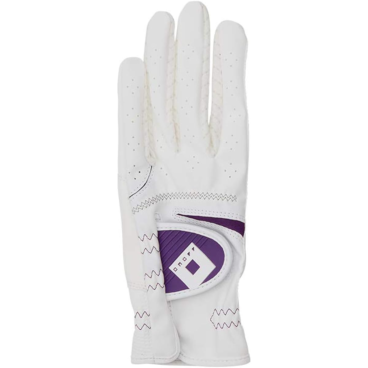 ONOFF Ladies gloves (both hands) White x Purple 18cm OG7321-01 WHT18