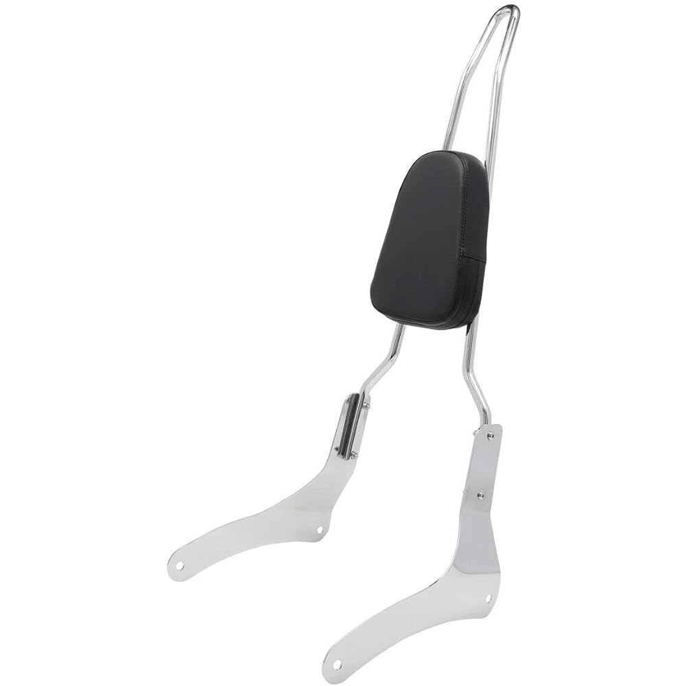 Value Sissy Bar Backrest with Comfortable Pad to fit Kawasaki Vulcan 900 VN900 1996-2018 (Chrome)