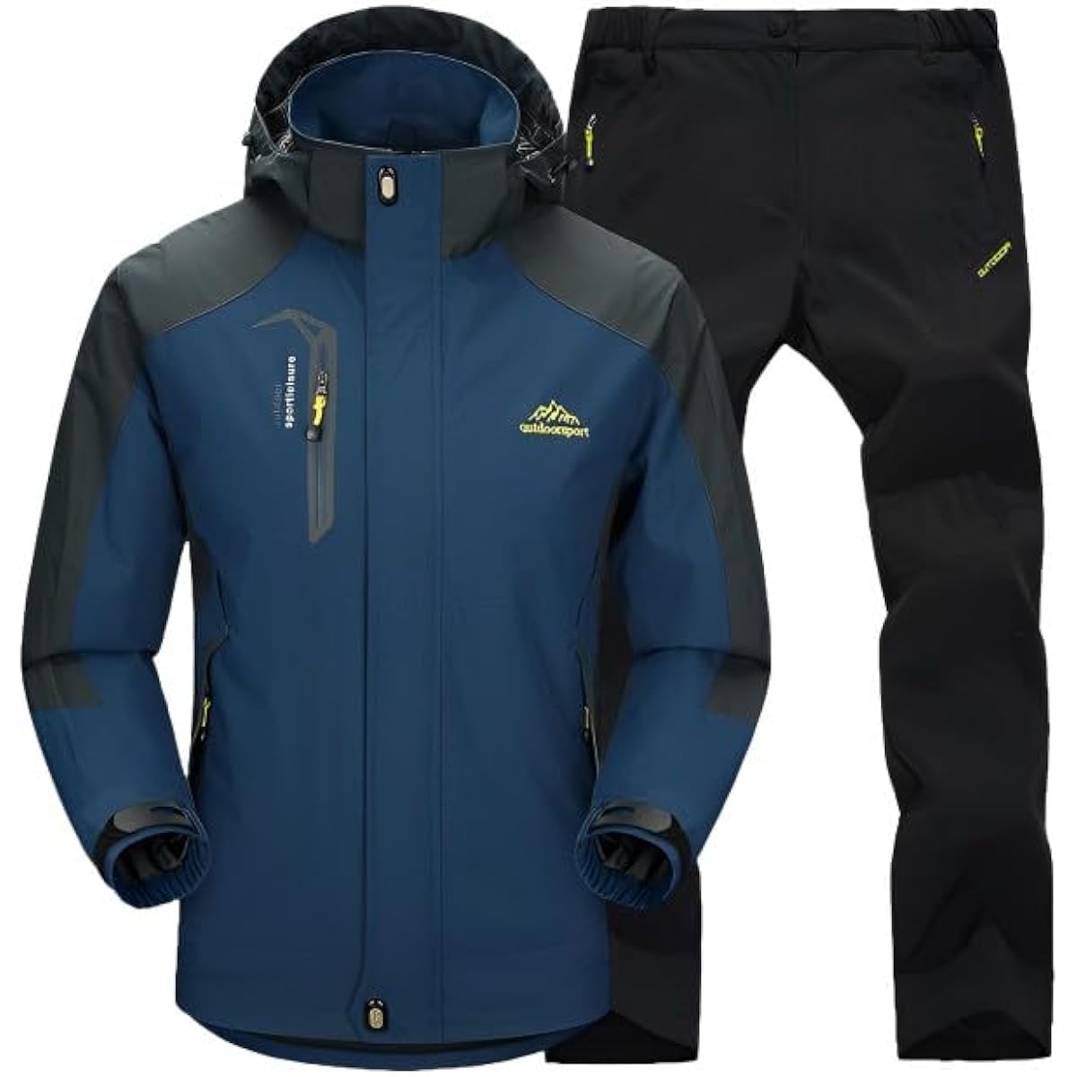 Outdoor Waterproof Wear Top and Bottom Set Men's Kappa Copper Setup Fishing Rain Pants Raincoat Water Pressure Resistance 13000mm