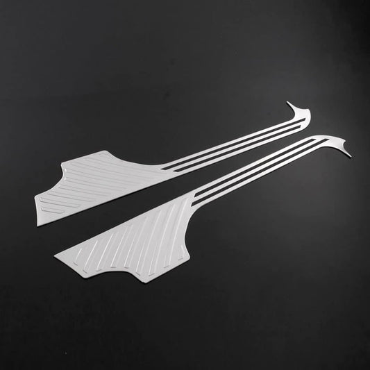 BM Toyota Alphard Vellfire 30 Series I135 Side Step Guard, Scuff Plate, Kicking Plate, Step Cover, Garnish, Anti-Stain, Anti-Slip, Stainless Steel, Durable, Accessory, Interior Parts, 2 Pieces