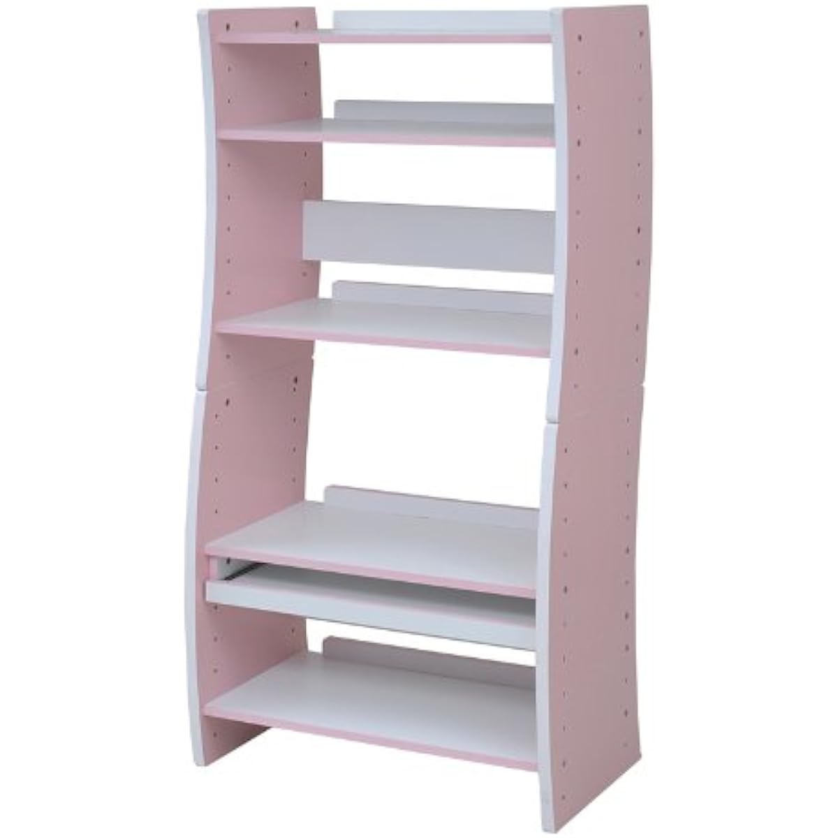 JK Plan 4WAY Computer Desk W75 White Pink CD-202