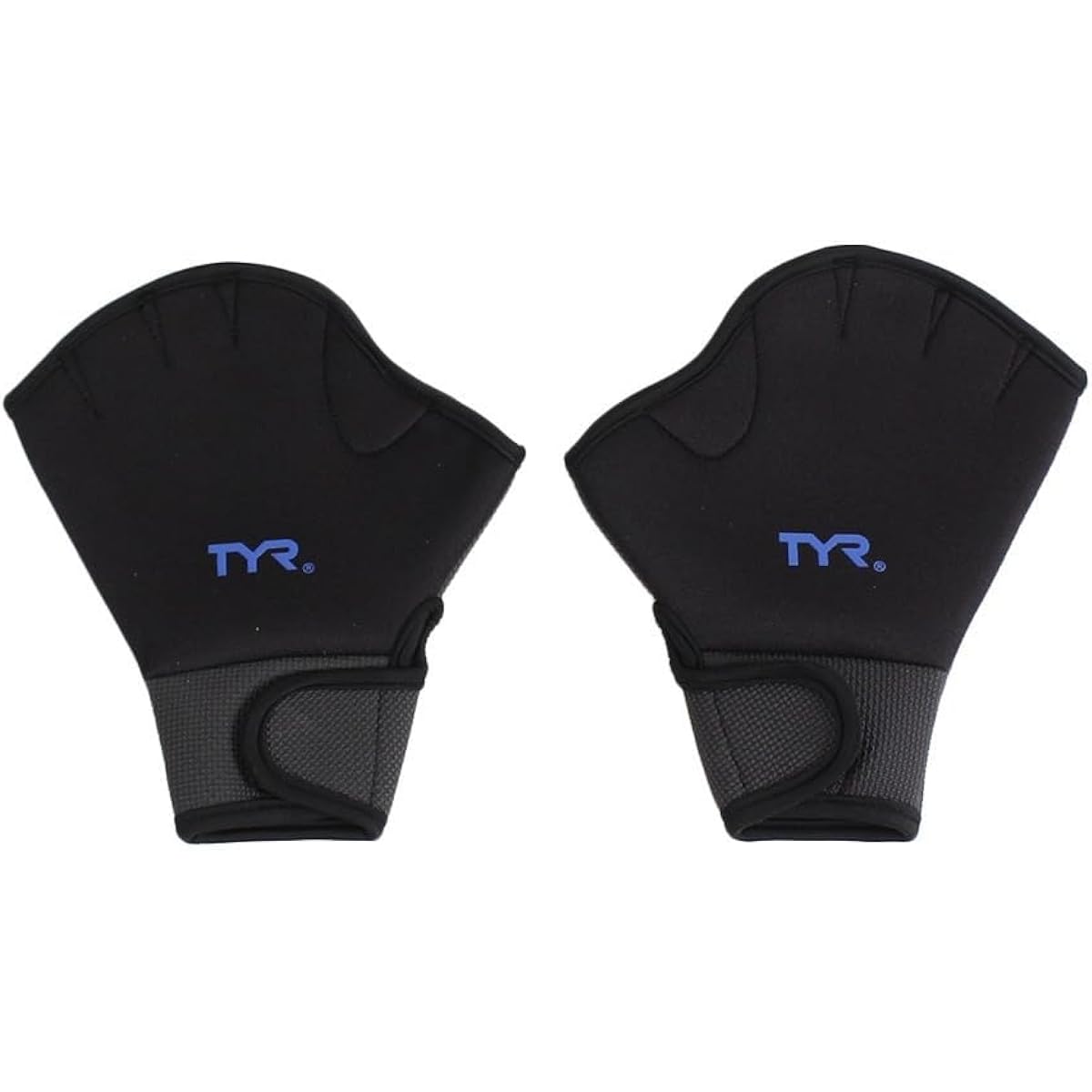 TYR AQUATIC Gloves LFIT2 BKRY M size (Black x Blue/M/Men's, Lady's)