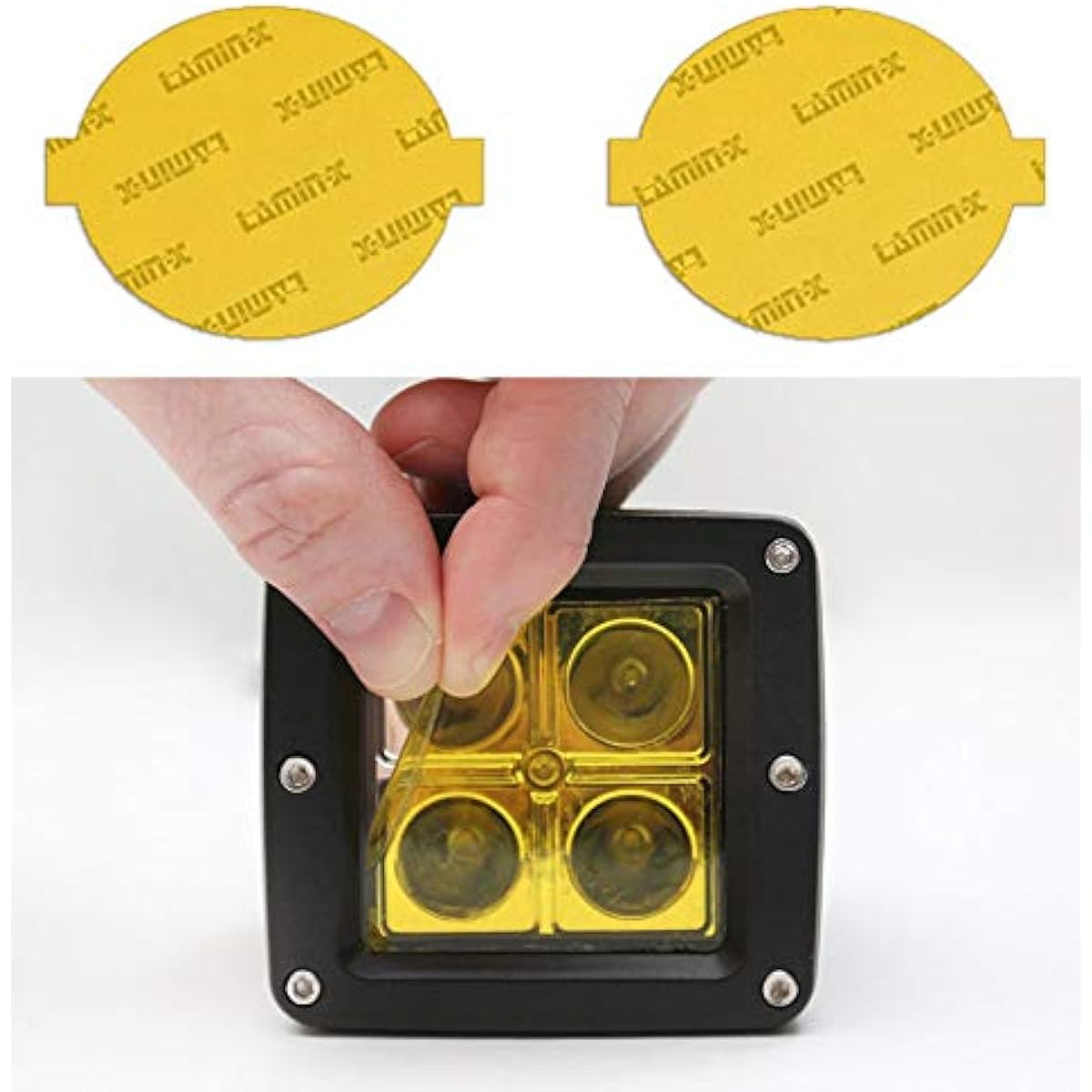 LAMIN-X Custom Fit Yellow Fog Light Cover Subaru Forester (03-05)
