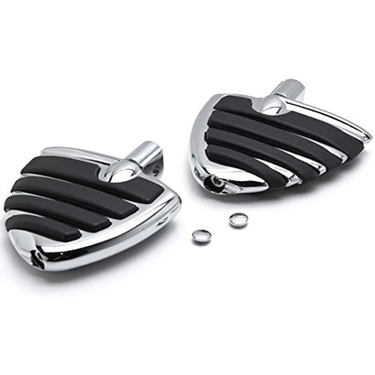 Krator Chrome Motorcycle Wing Footpegs Footrest L+R Suzuki M109R All Models 2006-2013 Front