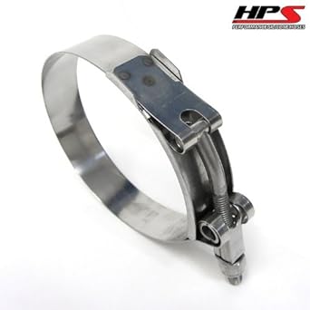 HPS (SSTC -70 -78) 70 mm -78 mm stainless steel T -bolt clamp 2 -1 /2 "hose