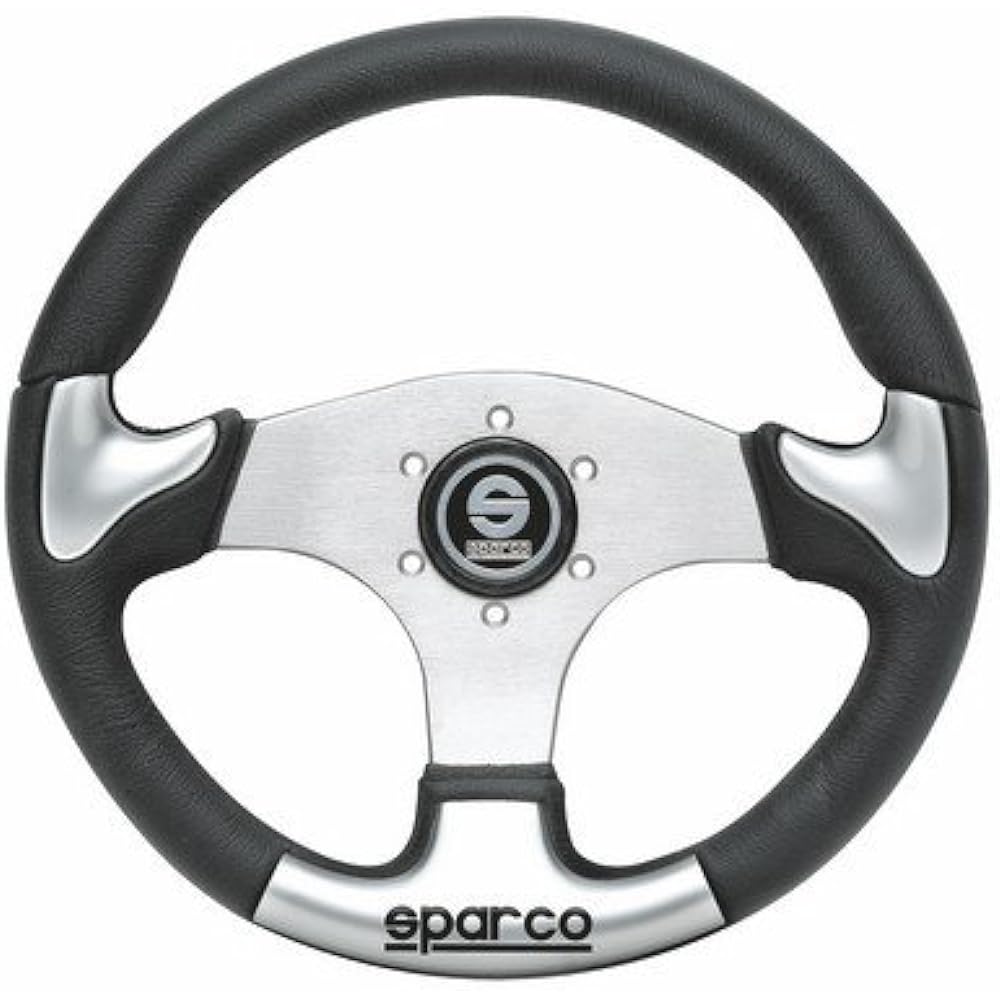 Sparco/Sparco P222 Black (Silver Insert)/Silver Spoke