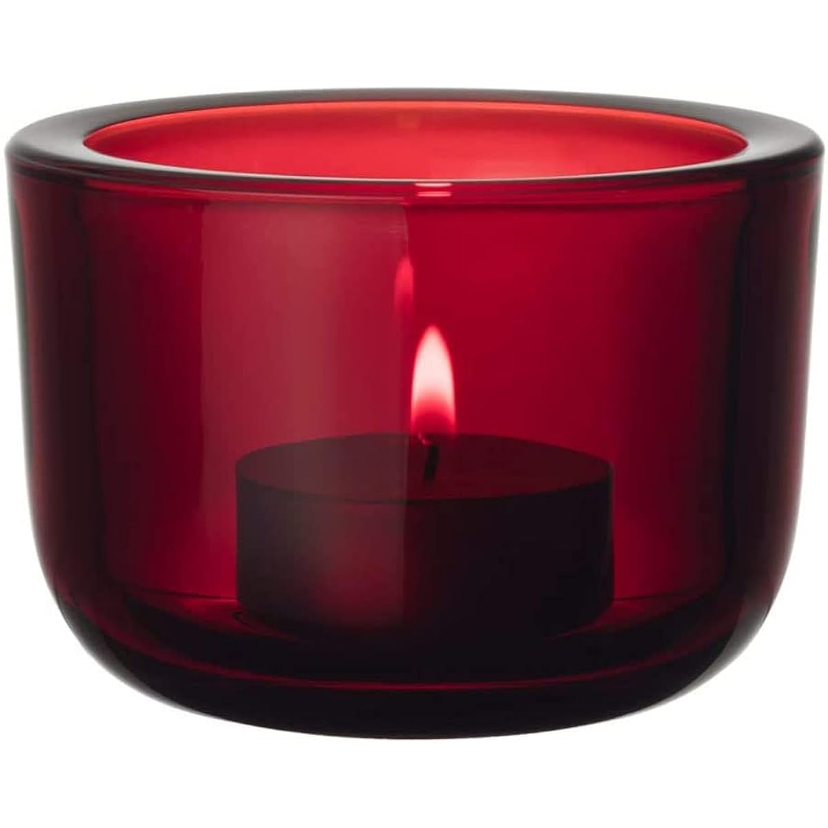 [Regular Imported Product] Iittala Valcare Candle Holder Cranberry 1027712