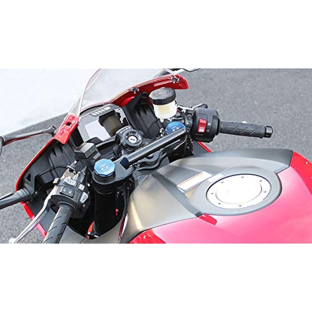 Kijima Motorcycle Bike Parts Handle Mount Stay Maximum Loading Capacity: Approx. 1.5kg Diameter: φ22.2 Steel Black Finish CBR600RR HONDA 204-0705
