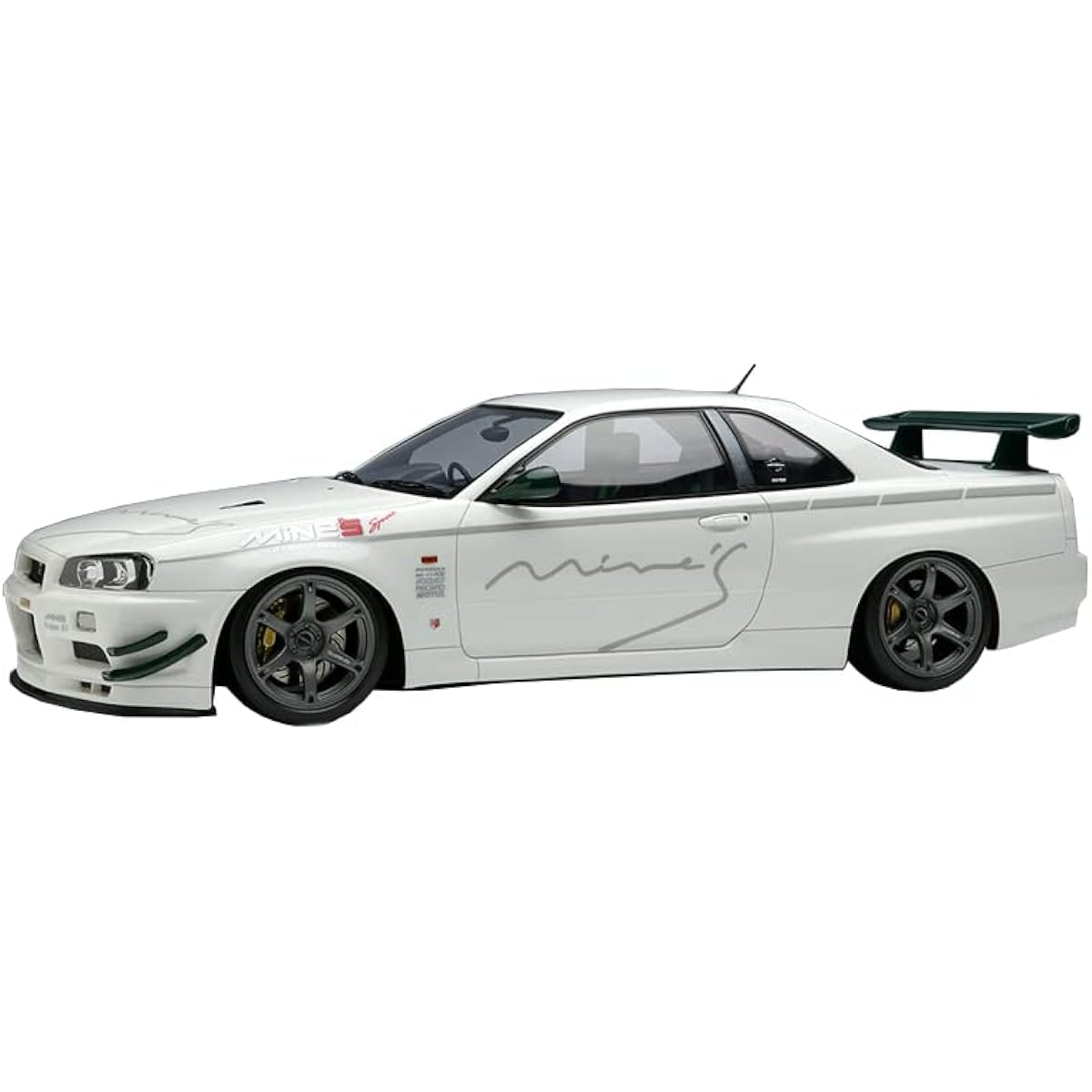 IDEA 1/18 Mines Skyline GT-R (BNR34) V・spec N1 2021 (Rays Wheel) Completed Product