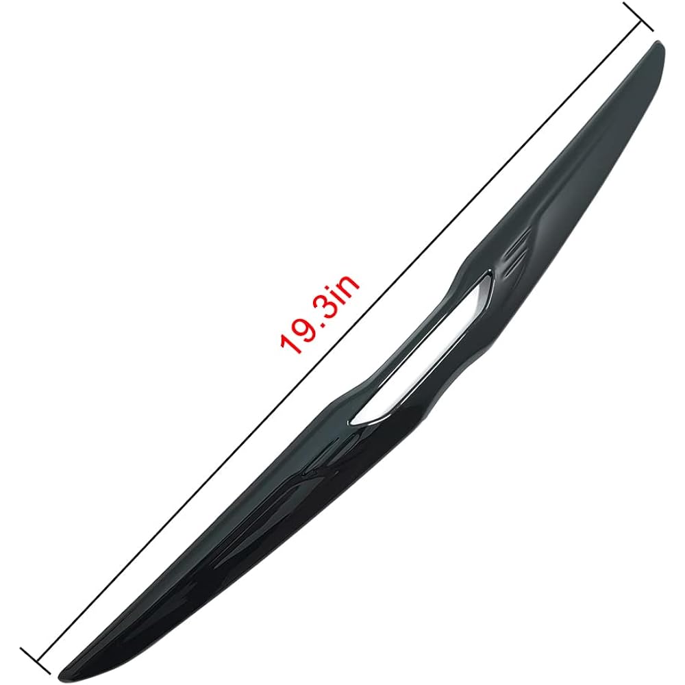 KOLYA Gloss Black Front Bumper Center Grill Emblem Cover Grill Badge Molding Trim 2011-2022 Chrysler 300C for 300C