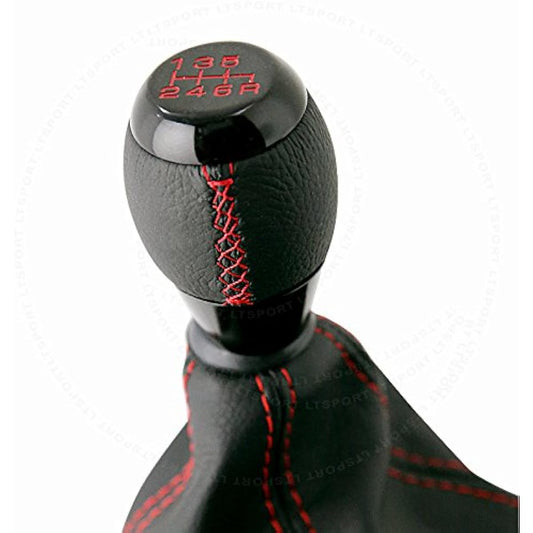 LT SPORT 00842148184101 Black Shift Knob 6 -speed + Boot Cover Combo