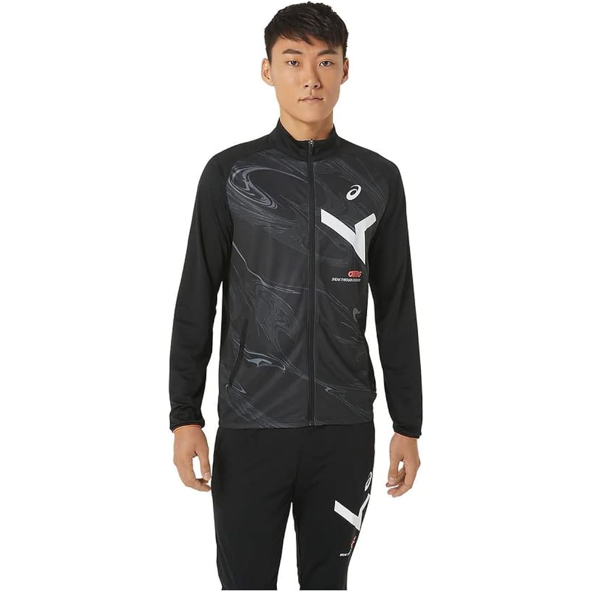 [ASICS] Training Wear A-I-M DRY STRETCH KNIT GRAPHIC JACKET 2031D995 Men's