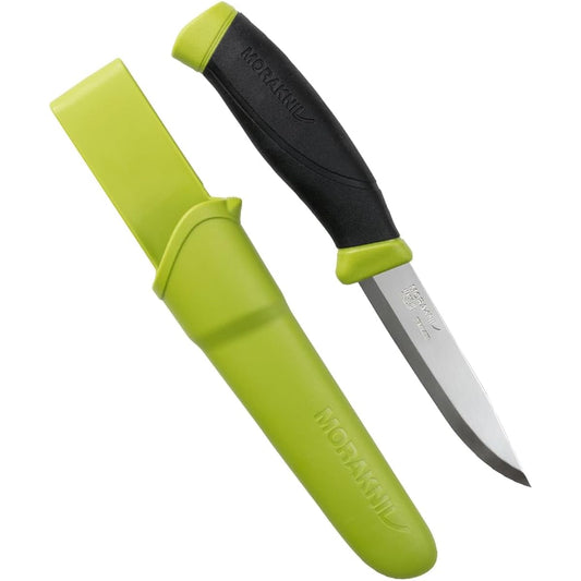 Morakniv Companion Stainless Steel Blade Thickness 2.5mm Camping Knife Outdoor Knife (Olive Green)