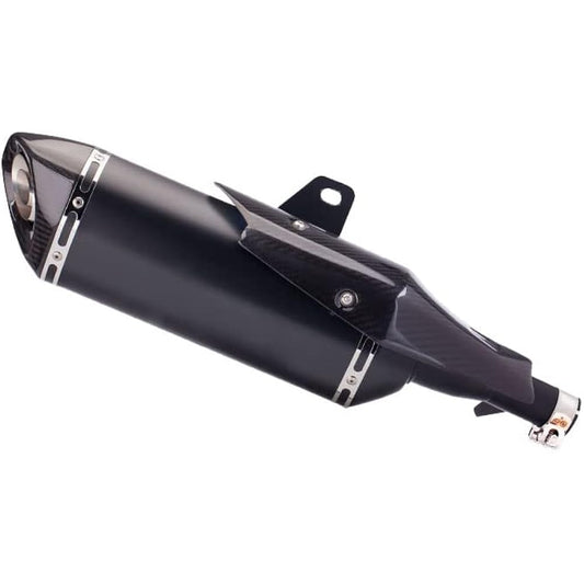 Motorcycle Exhaust Pipe Exhaust Pipe Applicable to X-ADV 750 ADV750 Bike Middle Exhaust Pipe 2017 2021 2022 2023 Carbon Fiber Cover Slip-on Muffler Bike Muffler Silencer (Color: B)