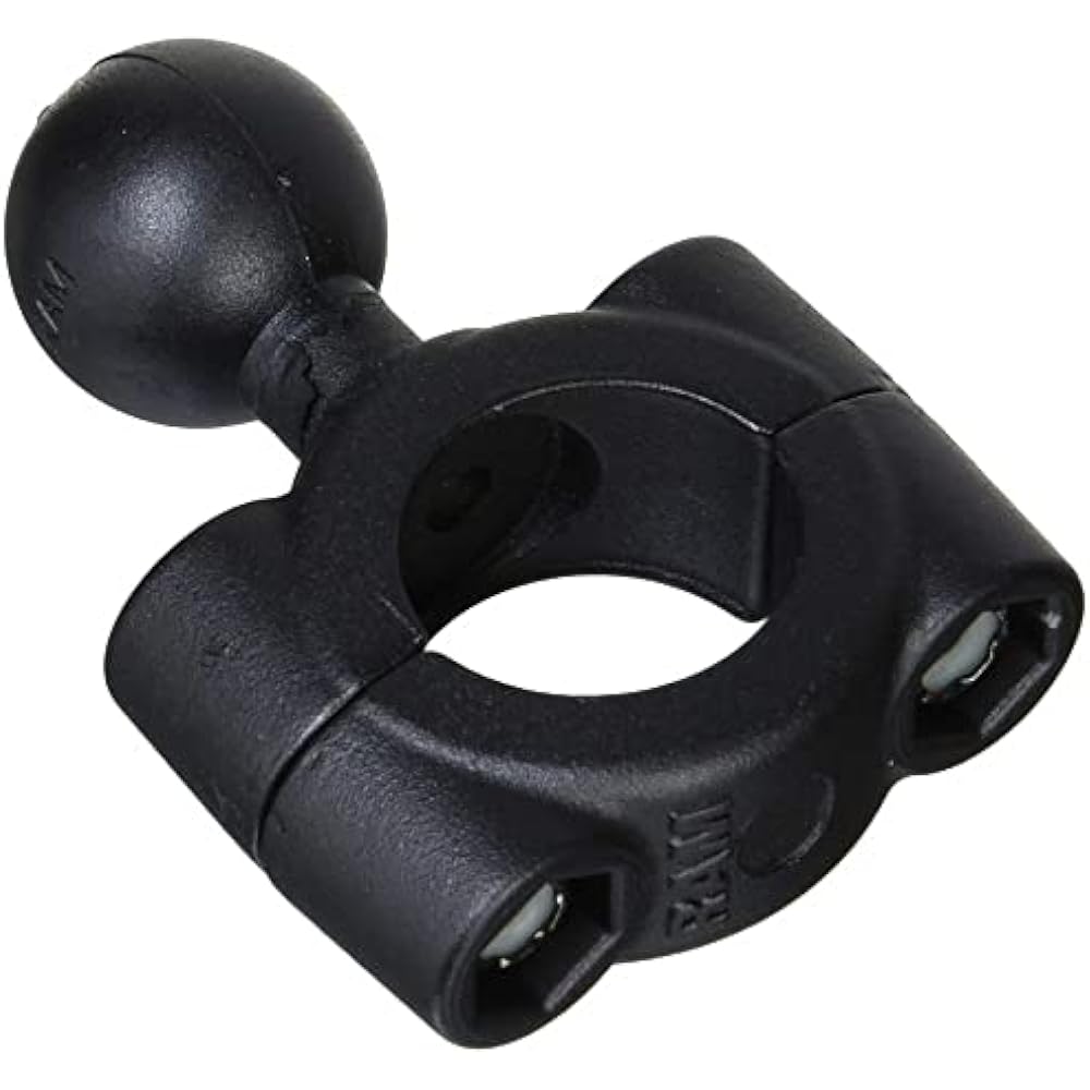 RAM MOUNTS Base, Bar Mount Base, Compatible Diameter ?0.7 - ?1.0 inches (19 - 25.4 mm), Black