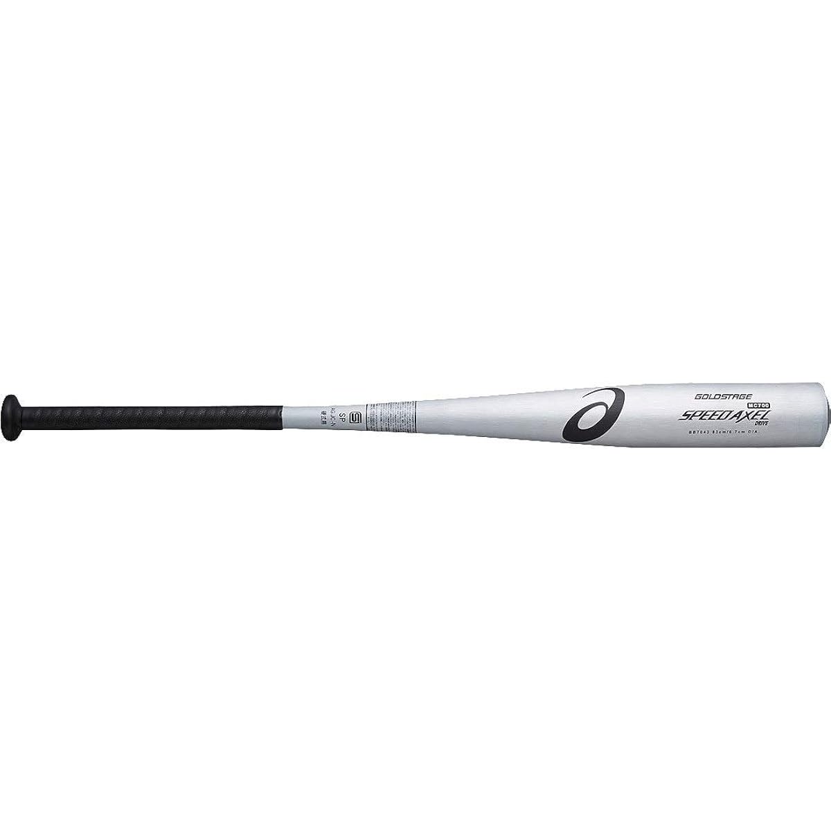ASICS Baseball Rigid Metal Bat Gold Stage Speed Accelerator DRIVE 2018 Model BB7043 Sky Silver