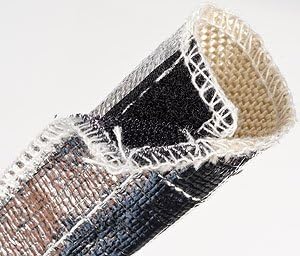 Design Engineering 010405 Aluminized Sleeving for Ultimate Hi-Temp Protection (with Hook and Loop Closure), Regular, 1/2" - 1-1/4" I.D. x 3ft