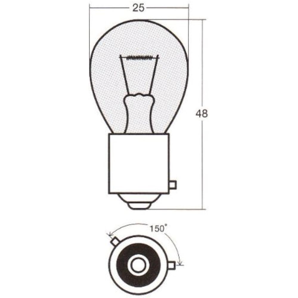 STANLEY [Single bulb] 24V21W Amber color 10 pieces A4958