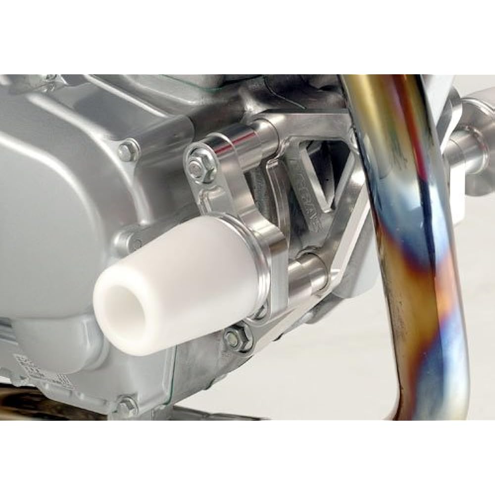 AGRAS Racing Slider Frame Type with Logo Duracon: White APE100 [Ape] XR100R 342-104-000X