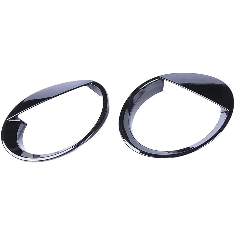 Car Parts Black Chrome Besel Front Light Head Light Cover 2 Pack Car Parts