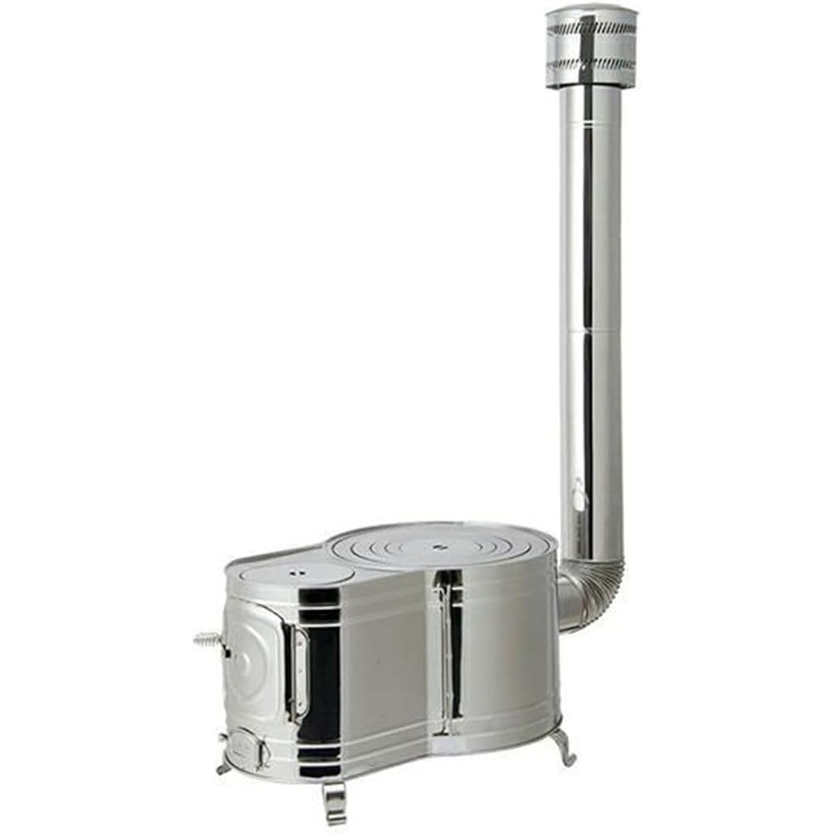 Honma Seisakusho Stainless Steel Clock Type 1 Wood Stove Set