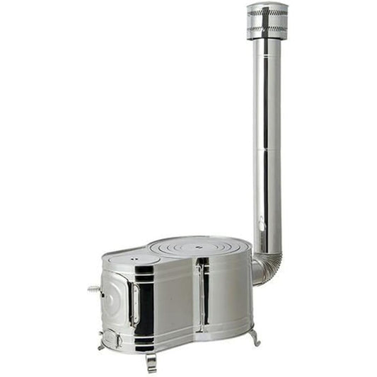 Honma Seisakusho Stainless Steel Clock Type 1 Wood Stove Set