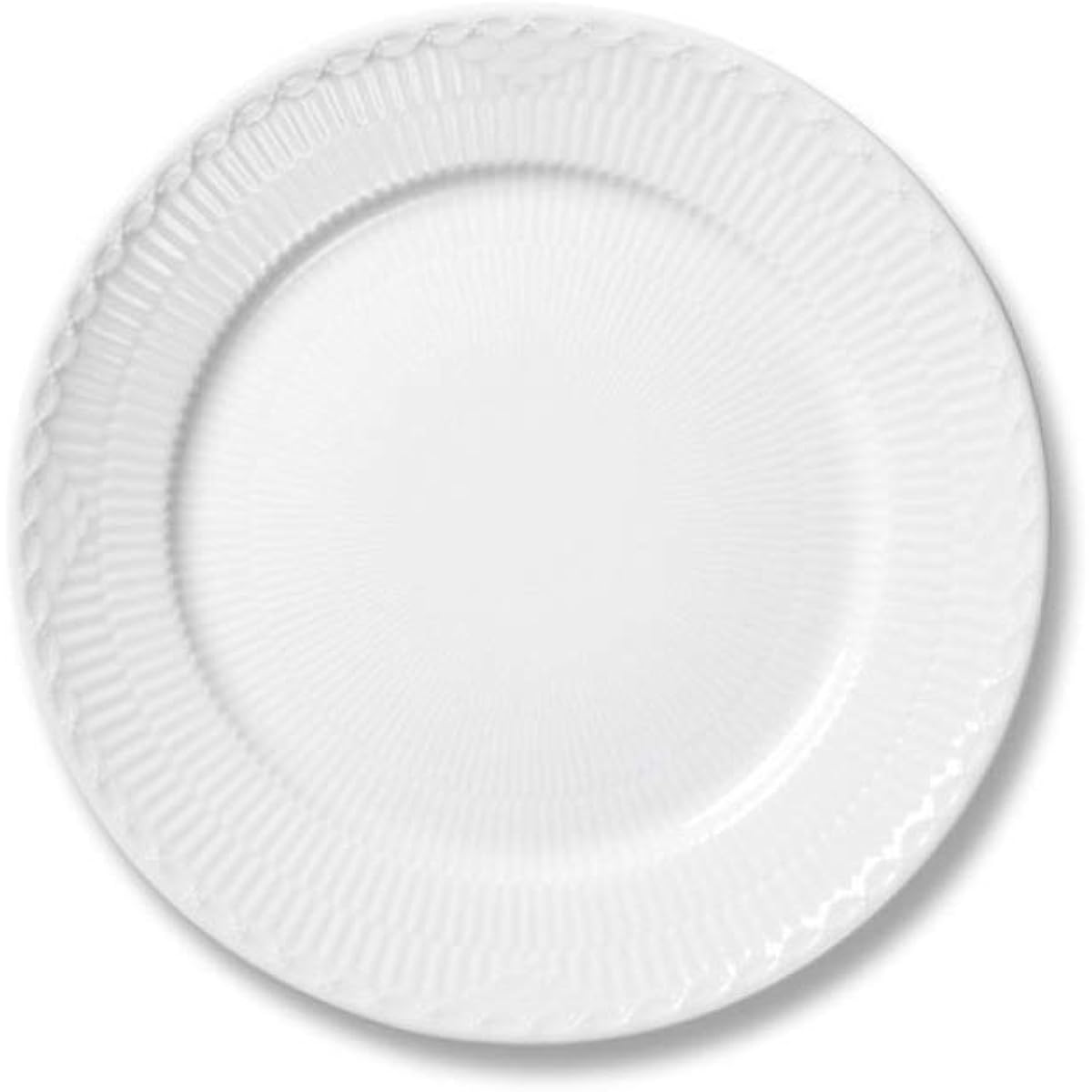 [Regular Imported Product] Royal Copenhagen White Fluted Half Lace Plate 25cm Wedding Gift 1017295
