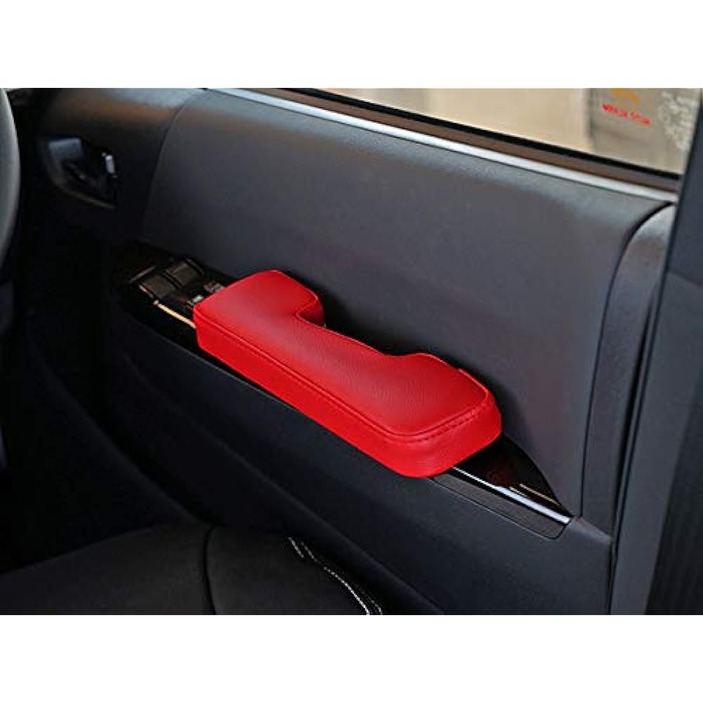 TRISTAR'S [Hiace Regius Ace 200 Series 1 Type 2 Type 3 Type 4 Type 5 Type 6 Type 7 Type] Side Armrest, Door Armrest, Armrest, Left and Right Set (Red Leather)