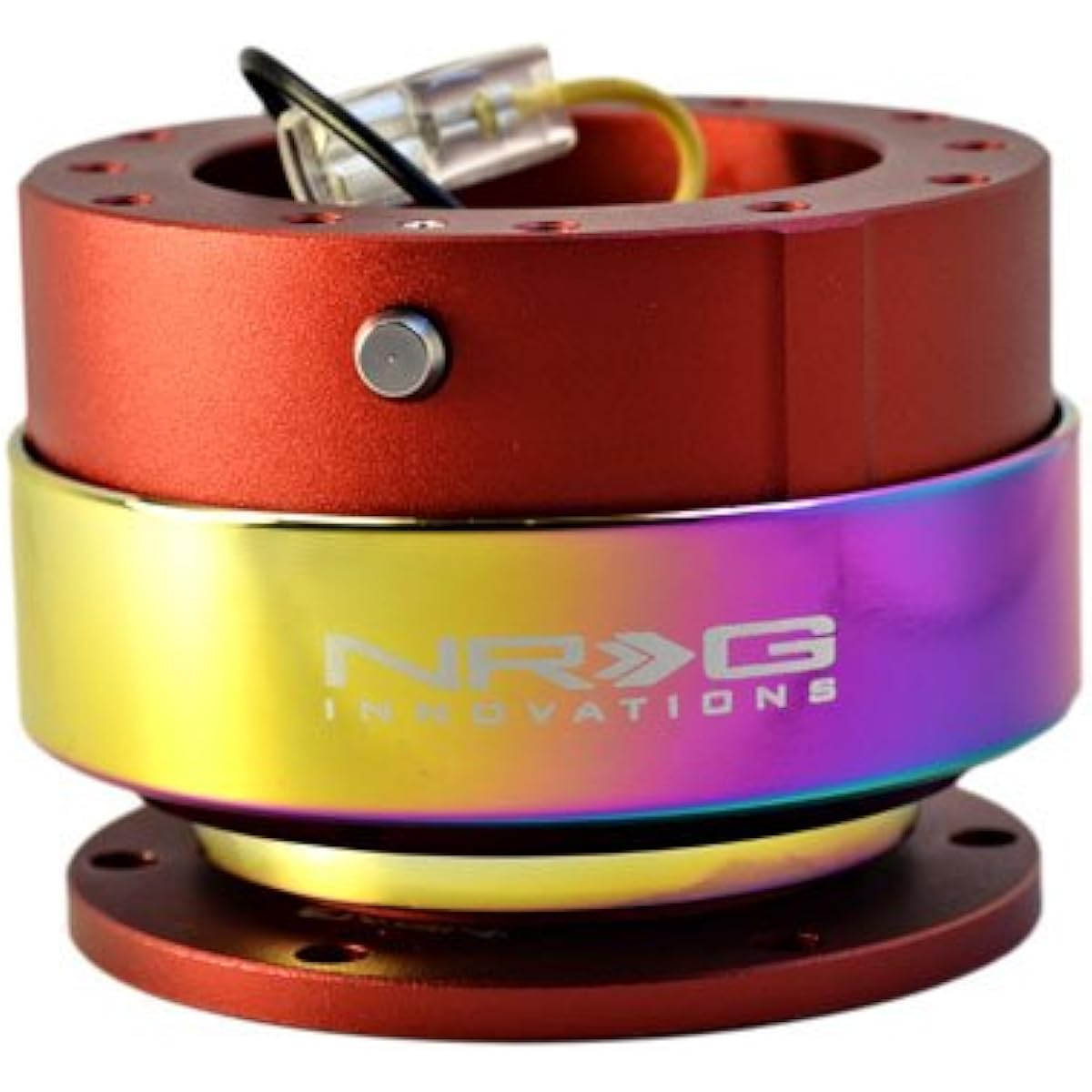 NRG Steering Wheel Quick Release GEN 2.0 (Red with Neo Chrome Ring) Neochrome (Part: SRK-200RD-MC)