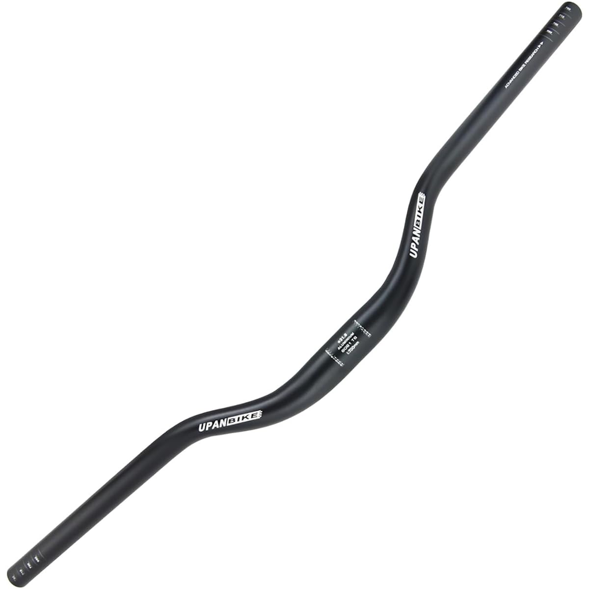 UPANBIKE Cycling Mountain Bike Bicycle Handlebar 31.8mm 700mm Riser Bar Handle (Black)