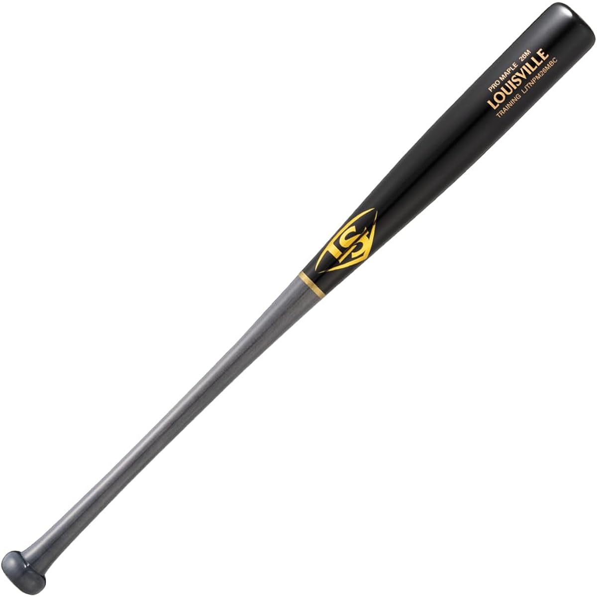 Louisville Slugger Baseball Bat Training Professional Maple Training 85cm-982g Average Black x B Gray WBL28430108598