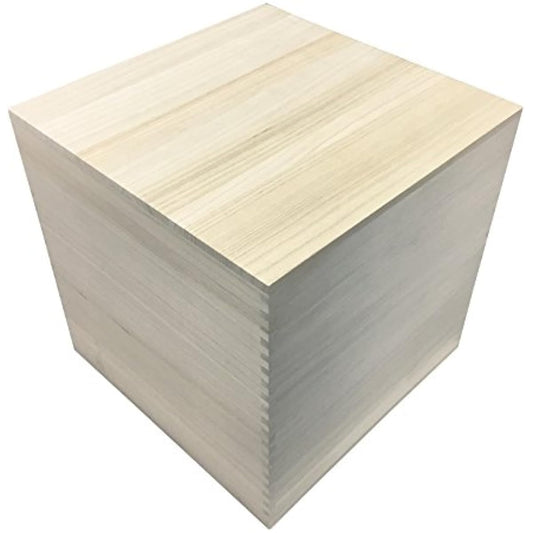 Paulownia box, high-grade paulownia box with locking specifications, cube/cube type, large size (can also be stored in a metal rack)