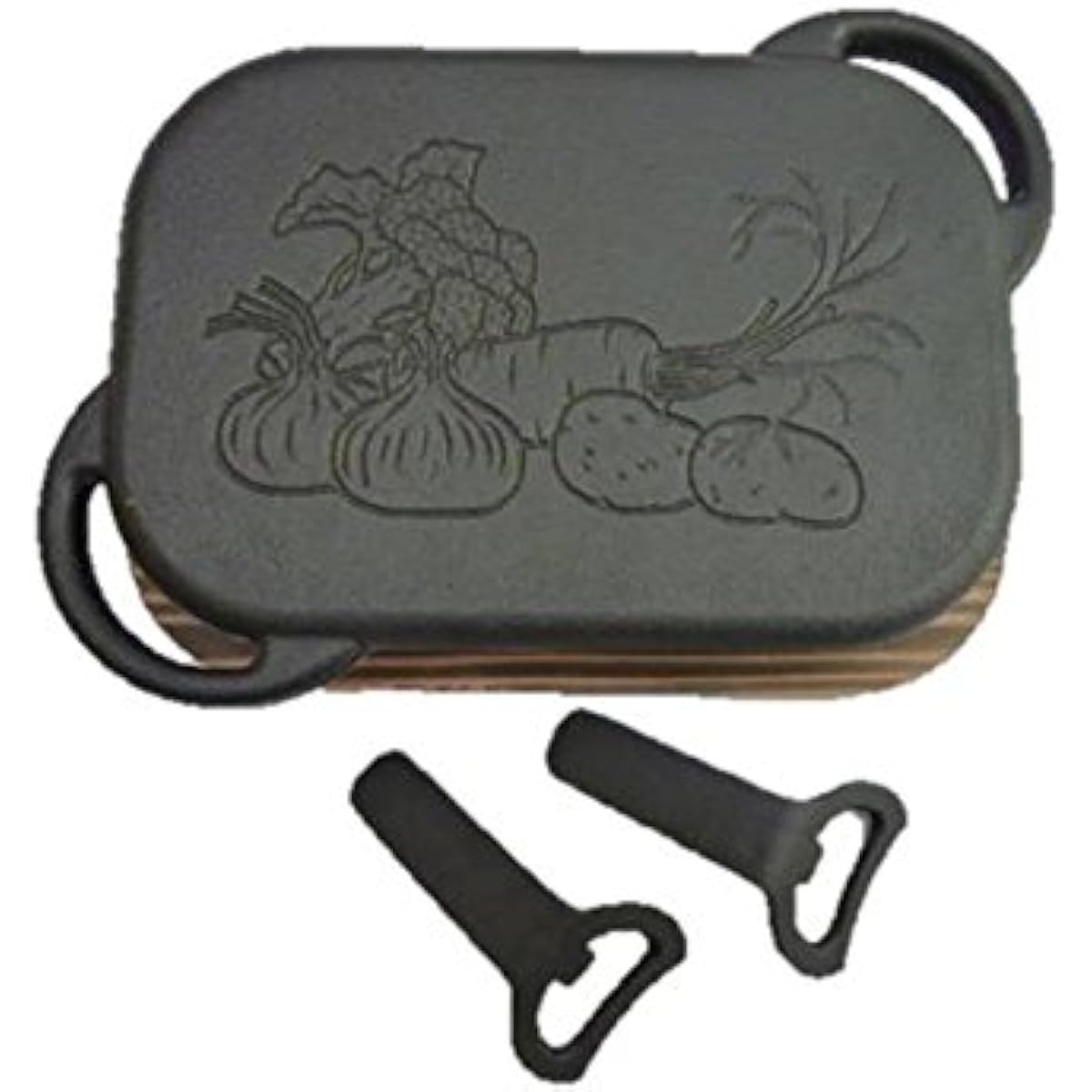 Nambu Tekki Bake Pan (with wooden stand and 2 handles)