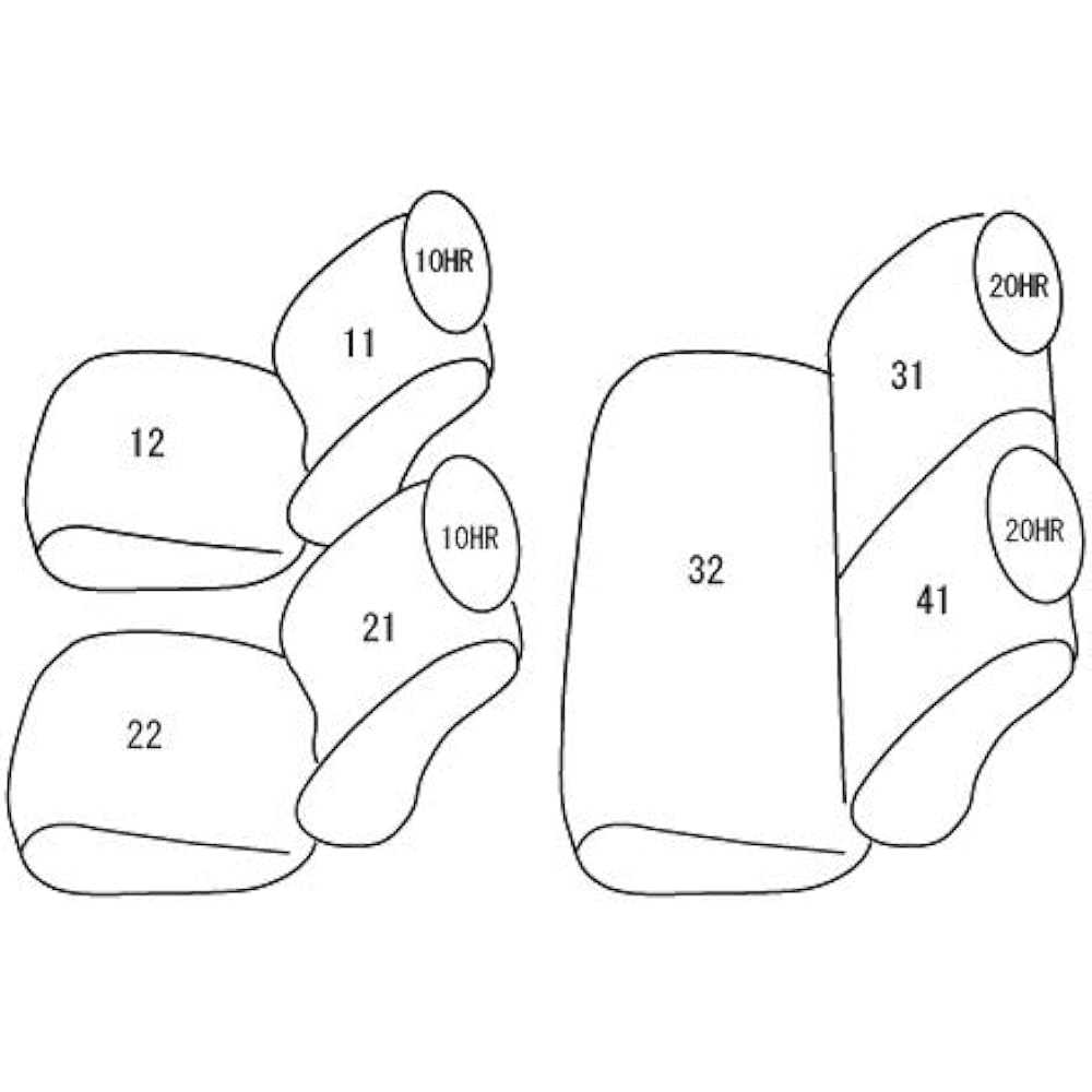 Clazzio Seat Cover Jimny/Jimny Sierra JB64W / JB74W H30/7~ Clazzio NEW BROS Black ES-6015 [39ESG6015K]