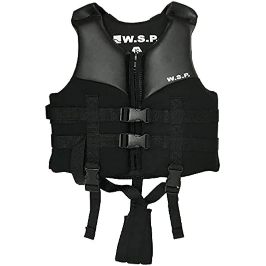 W.S.P. Floating Vest for Juniors Marine Vest for Children Swimming Aid Marine Sports BLACK