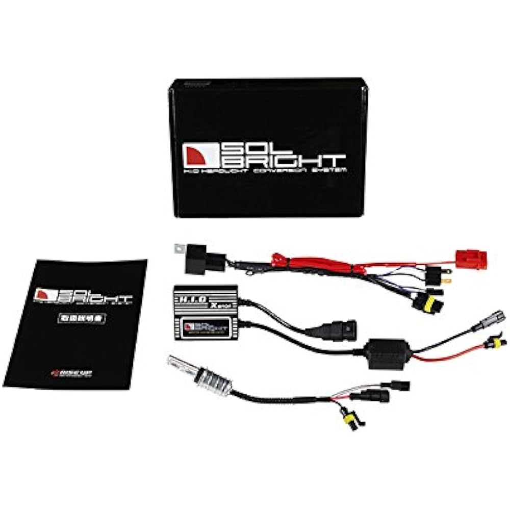 SOLBRIGHT Motorcycle HID Kit 1 Light 25W 4300KPH7/PH8/H3 Hi/Lo 9993