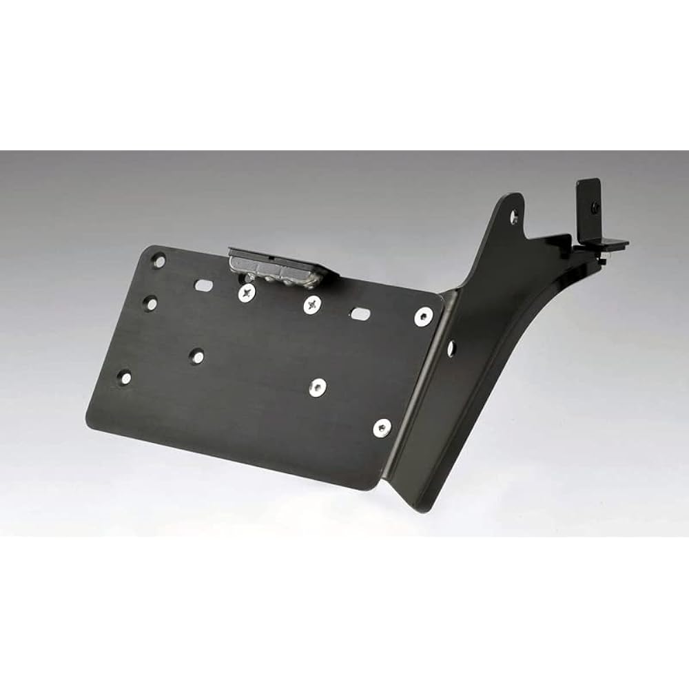 Kijima Motorcycle License Plate Side Mount Kit XL1200X/V ('09-) 1200N/883N Hanger Type Black HD-01442