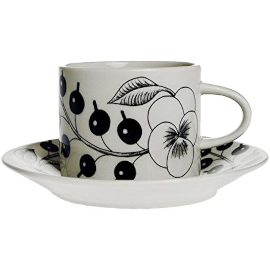 Arabia Paratissi Black Coffee Cup & Saucer 0.18L [Parallel Import] 006674/006675