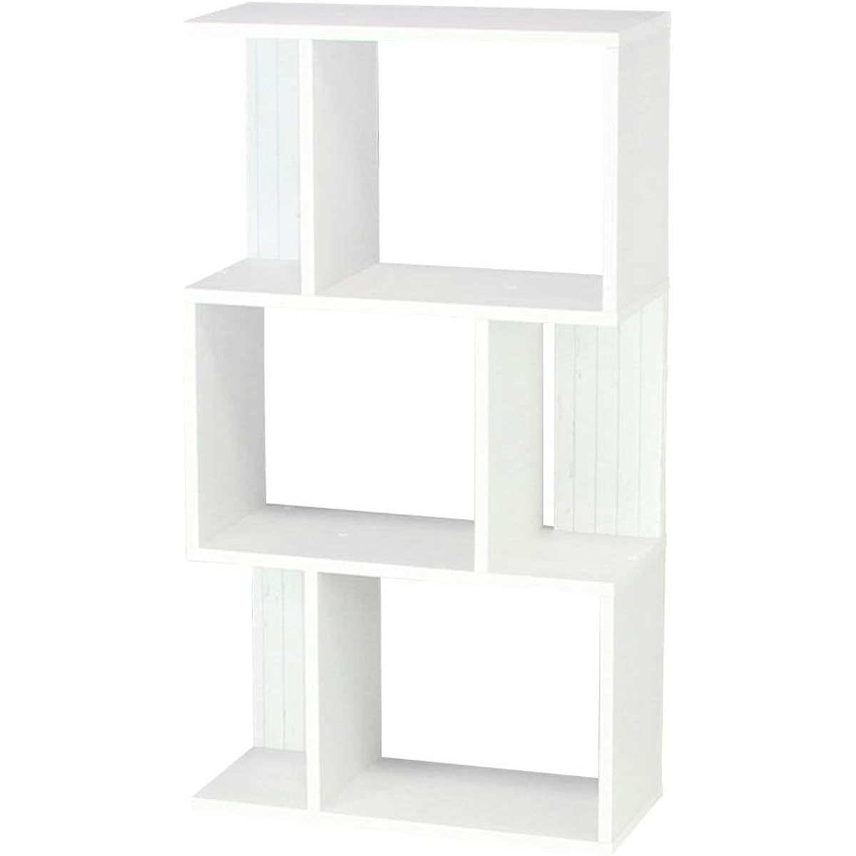 Shirai Sangyo Display Rack Bookshelf White Width 59.2 Height 107.2 Depth 23.4cm KI2-1160WH Kia Esse 2
