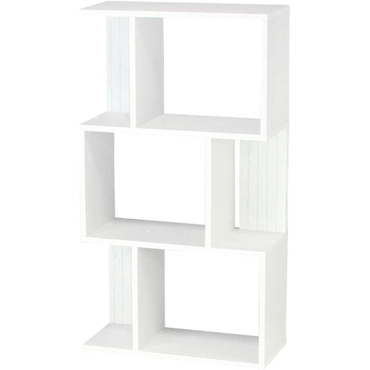 Shirai Sangyo Display Rack Bookshelf White Width 59.2 Height 107.2 Depth 23.4cm KI2-1160WH Kia Esse 2