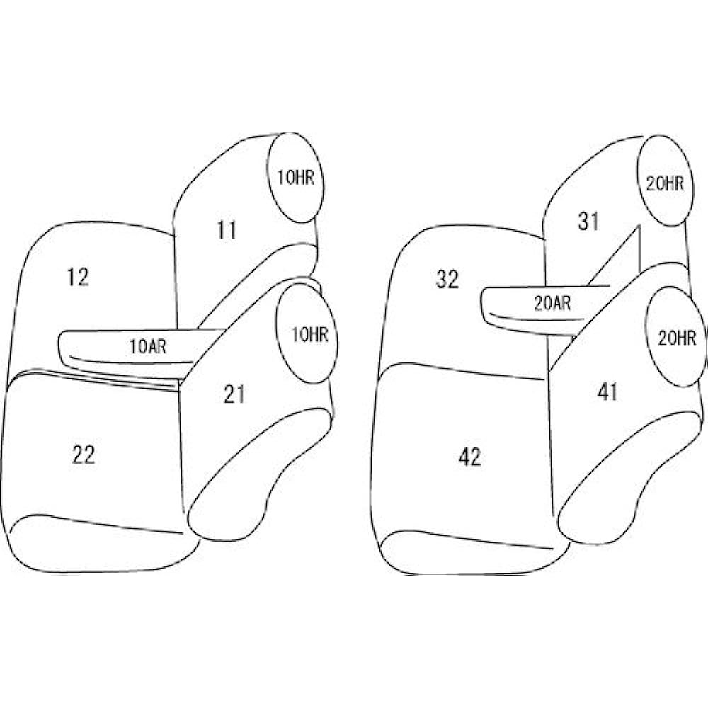 Clazzio Seat Cover Wagon R/AZ Wagon MH Series Clazzio Air Black ES-0609 [11PSA0609K]