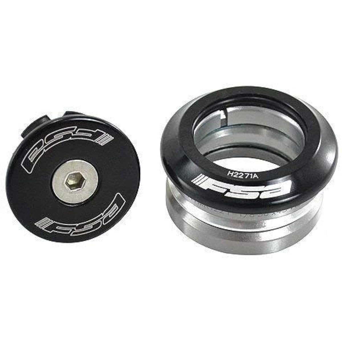 FSA Orbit is-2 1-1/8 Threadless OD 45mm Road Integrated Headset with Top Cap, IS-2(1-1/8), XTE1534