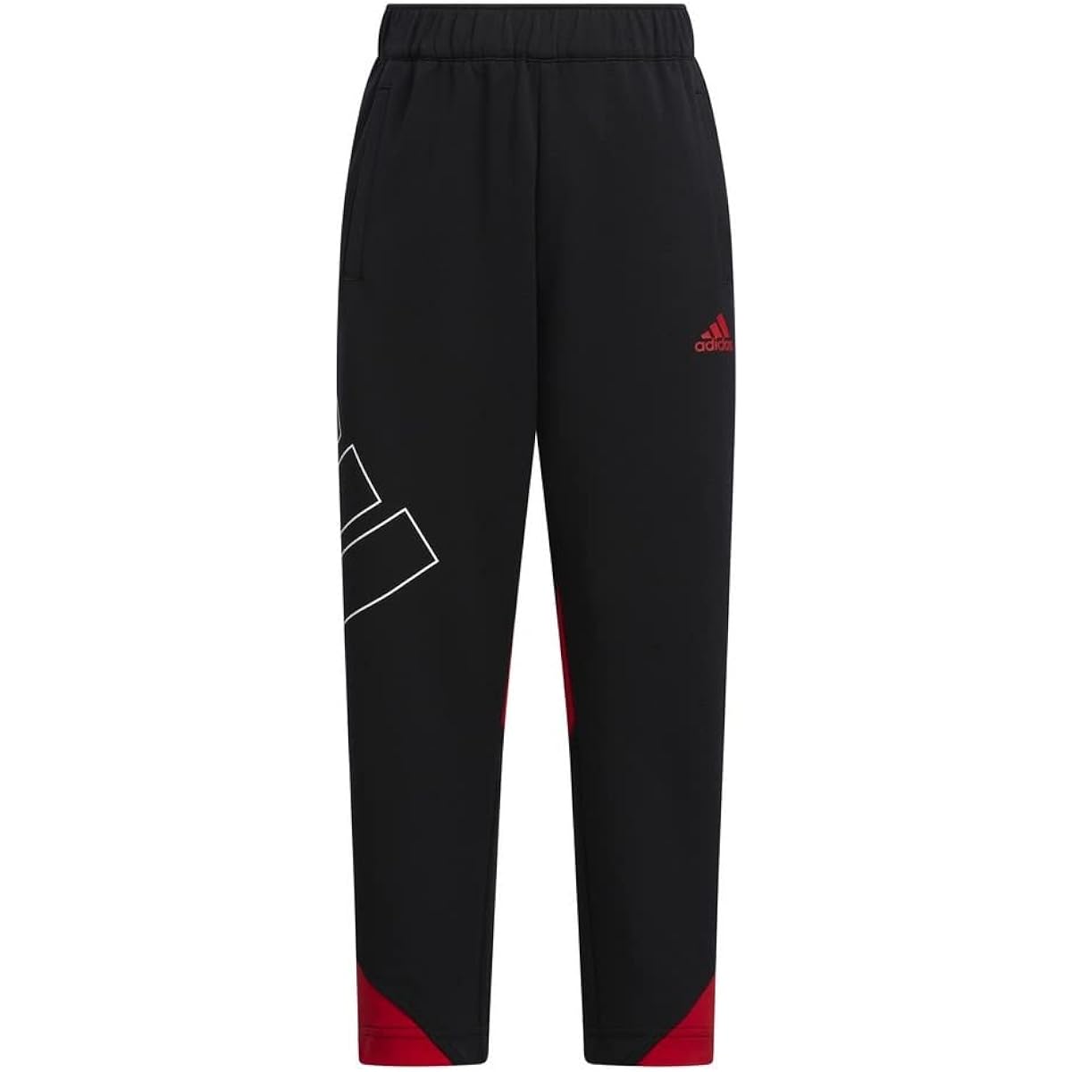 Adidas Jersey Bottom Kids Color Block Double Knit Regular Fit Warm Up Track Pants BUK59