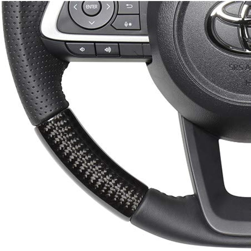 REAL Steering [Rise (200 series) / Roomy (late 900 series) / Justy (late 900 series)] Black carbon TYD-BKC-BK