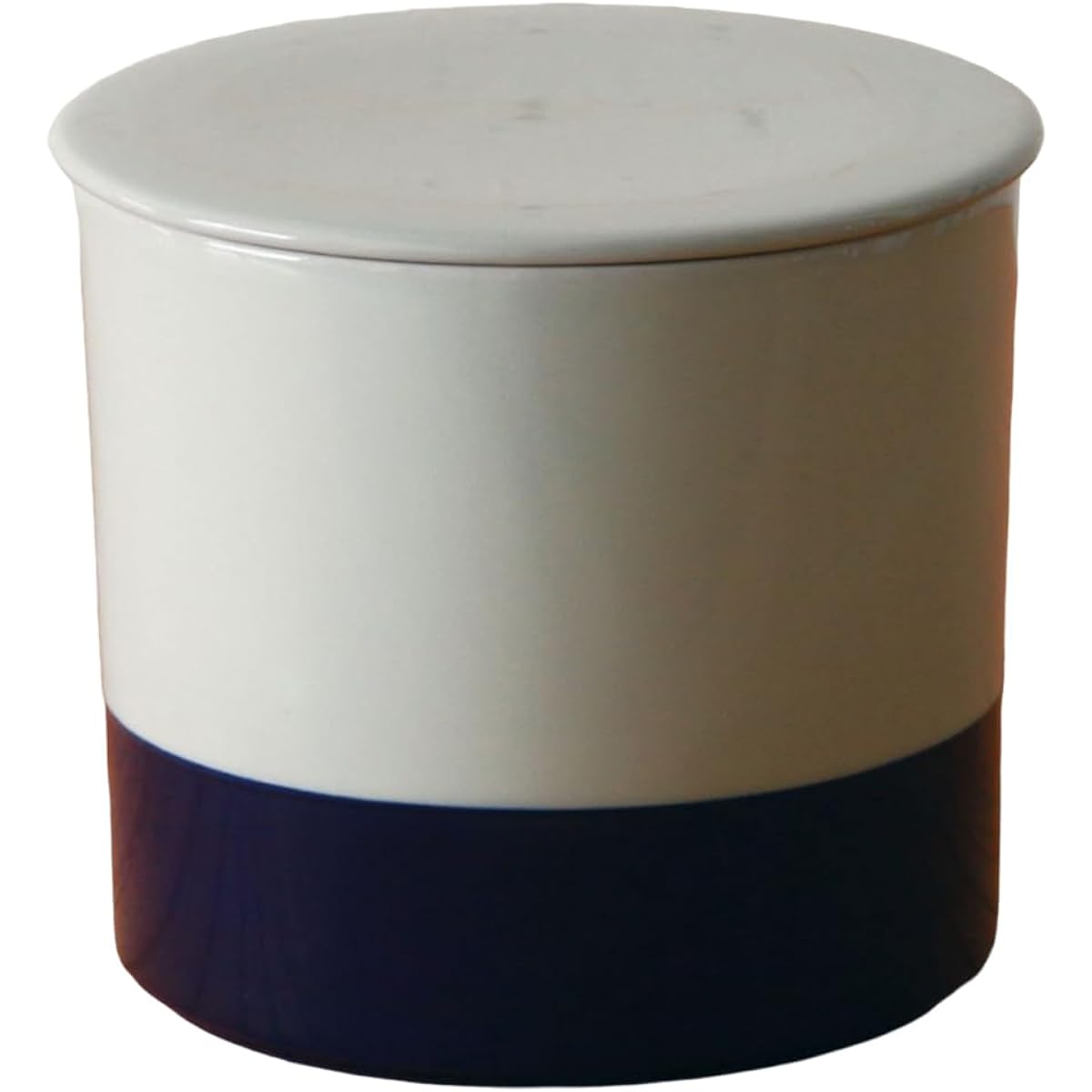 Kamoshika Dogu Store Storage Container, Miso Jar, Capacity 1600ml, Size φ16 x H14cm, Made in Japan, Ceramic Miso Jar, Miso Jar, Sealed (Misono Jar, Blue)